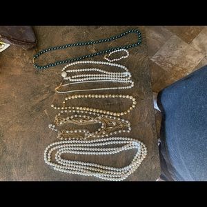 Pearl bead necklace Vintage to Modern lot